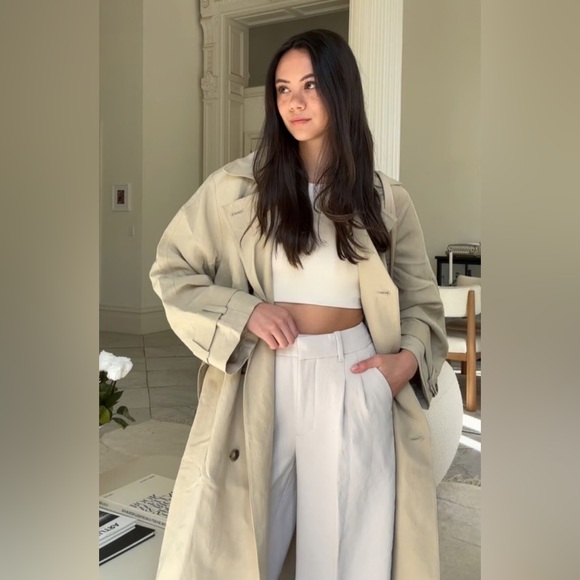 🍂fall drop🍂 Aritzia Babaton effortless pants white birch - Picture 5 of 11